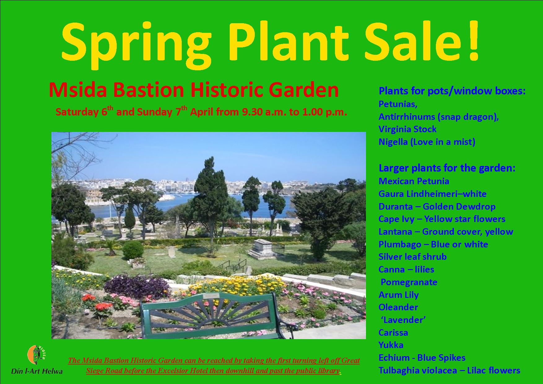 plant sale msida garden